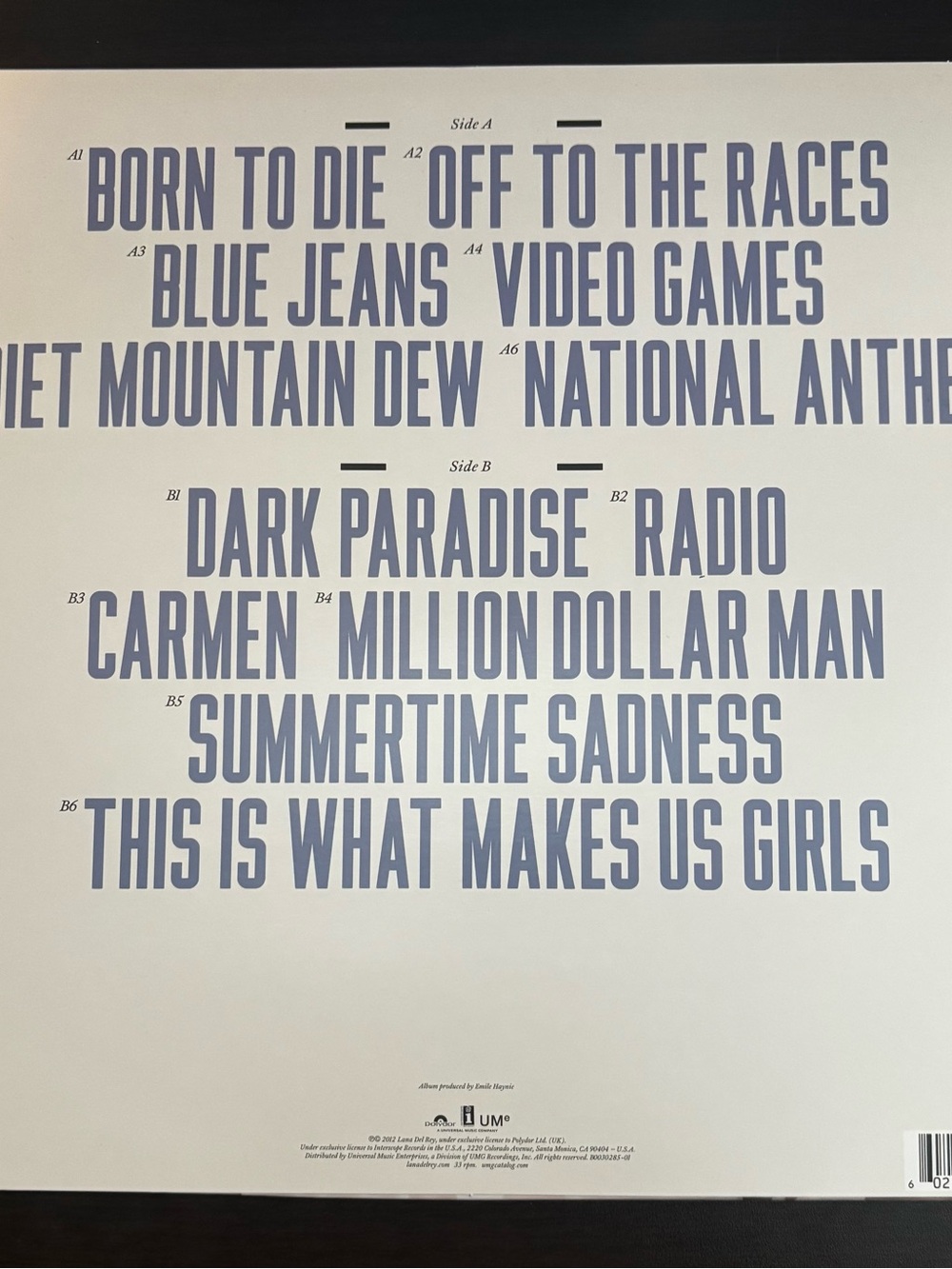 Lana Del Rey Vinyl - Picture 2 of 4